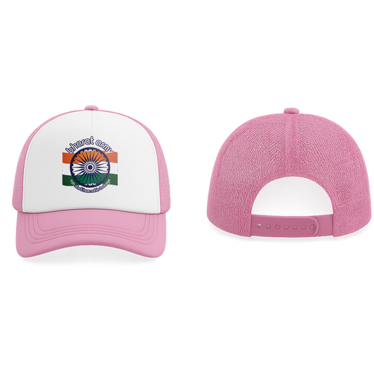 Bharat Army Trucker Cap - Pink