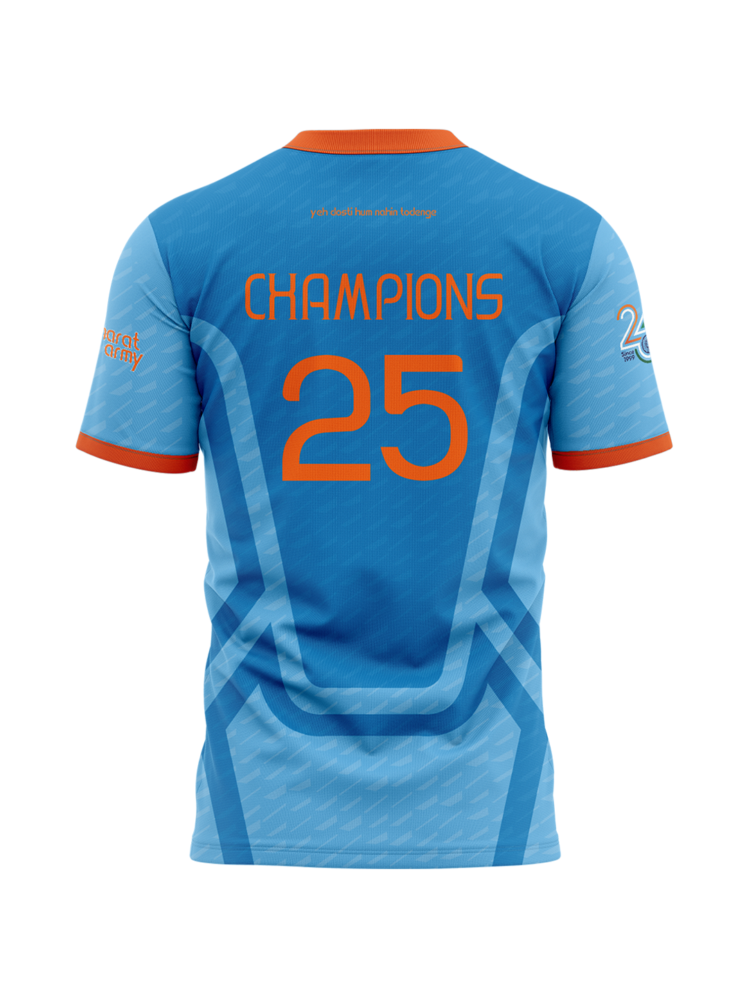 Bharat Army Champions 25 Jersey - Blue