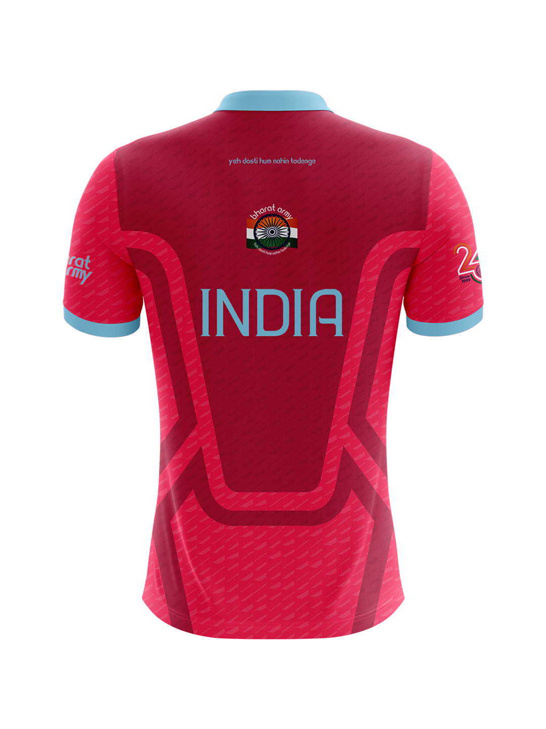 Bharat Army Polo Jersey - Pink