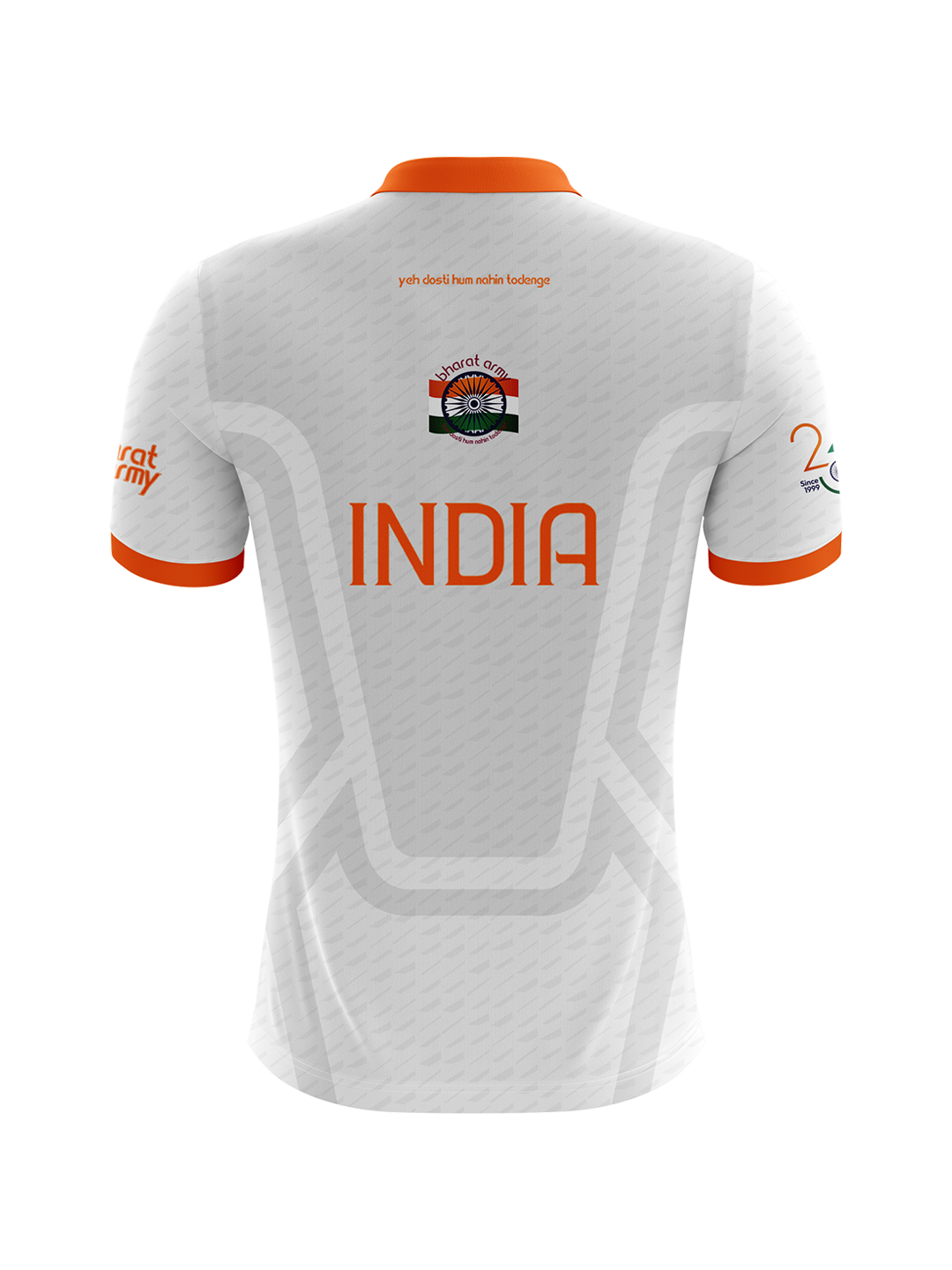 Bharat Army Polo Jersey - White