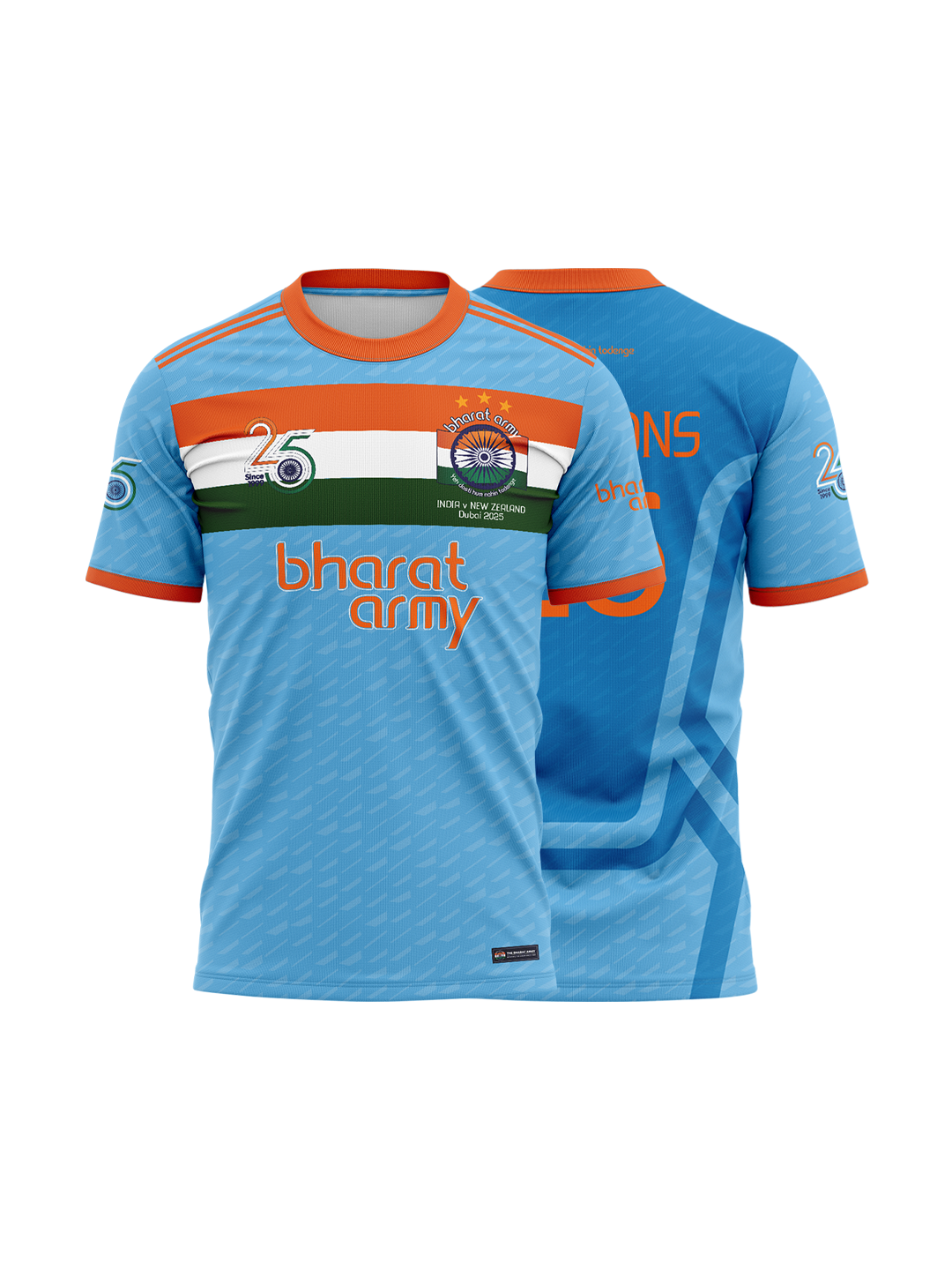 Bharat Army Champions 25 Jersey - Blue