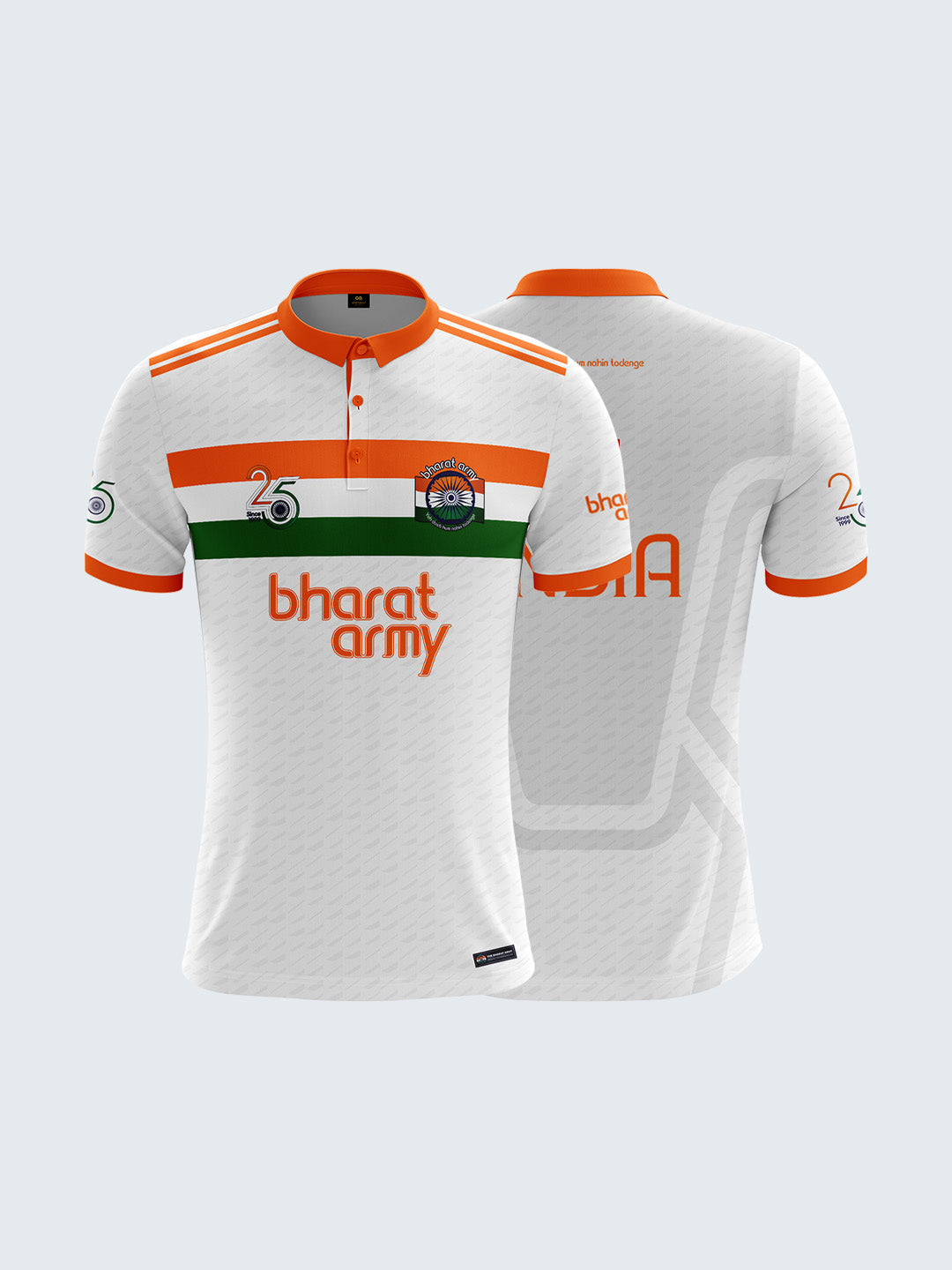 Bharat Army Polo Jersey - White
