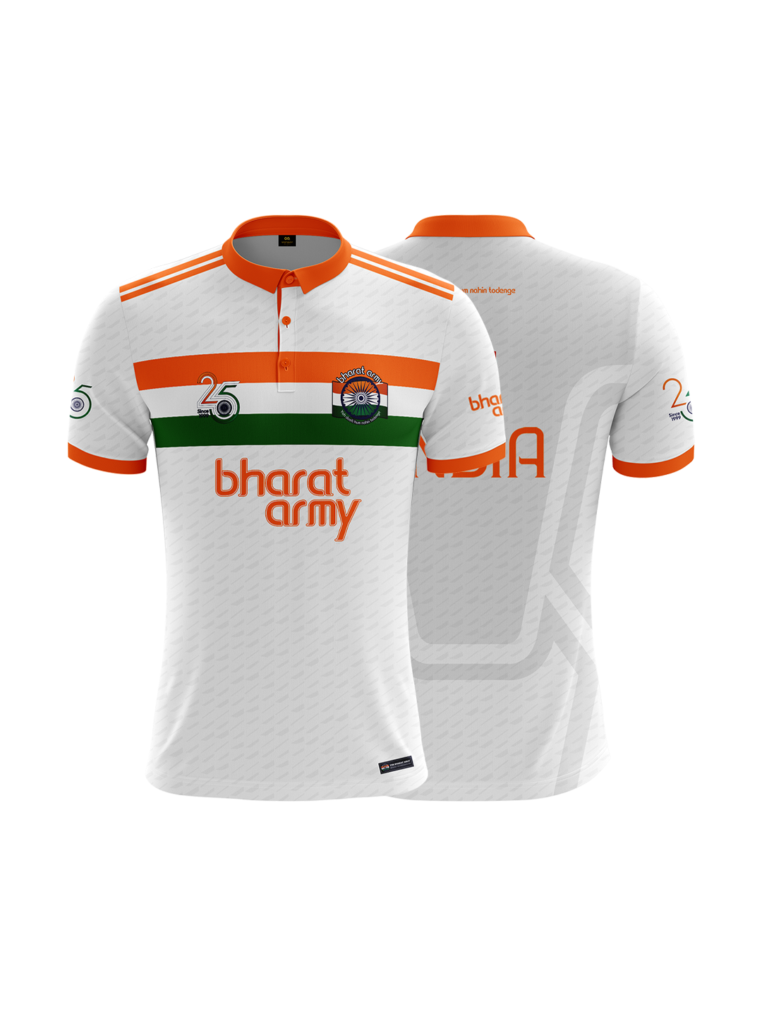 Bharat Army Polo Jersey - White
