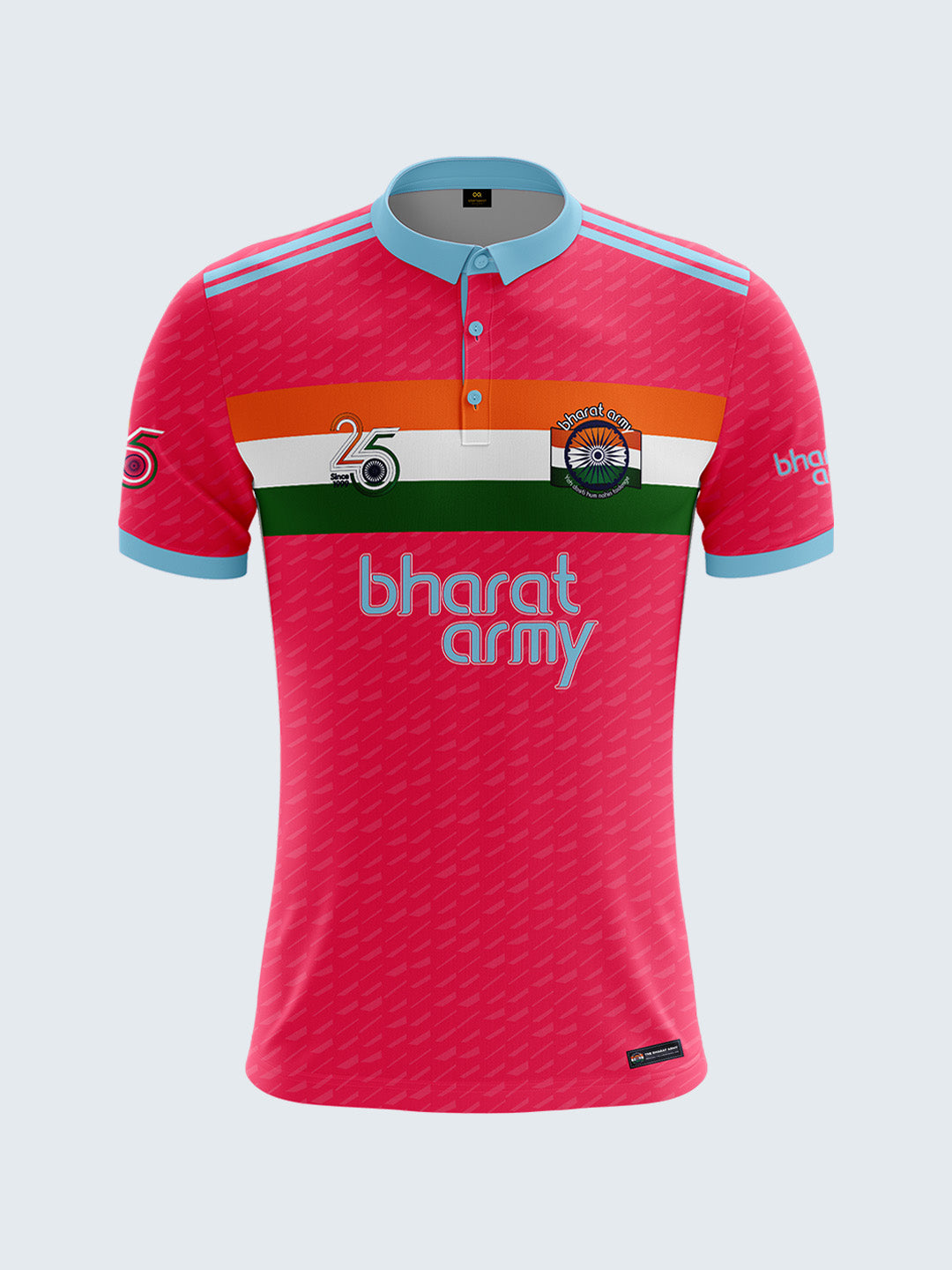 Bharat Army Polo Jersey - Pink