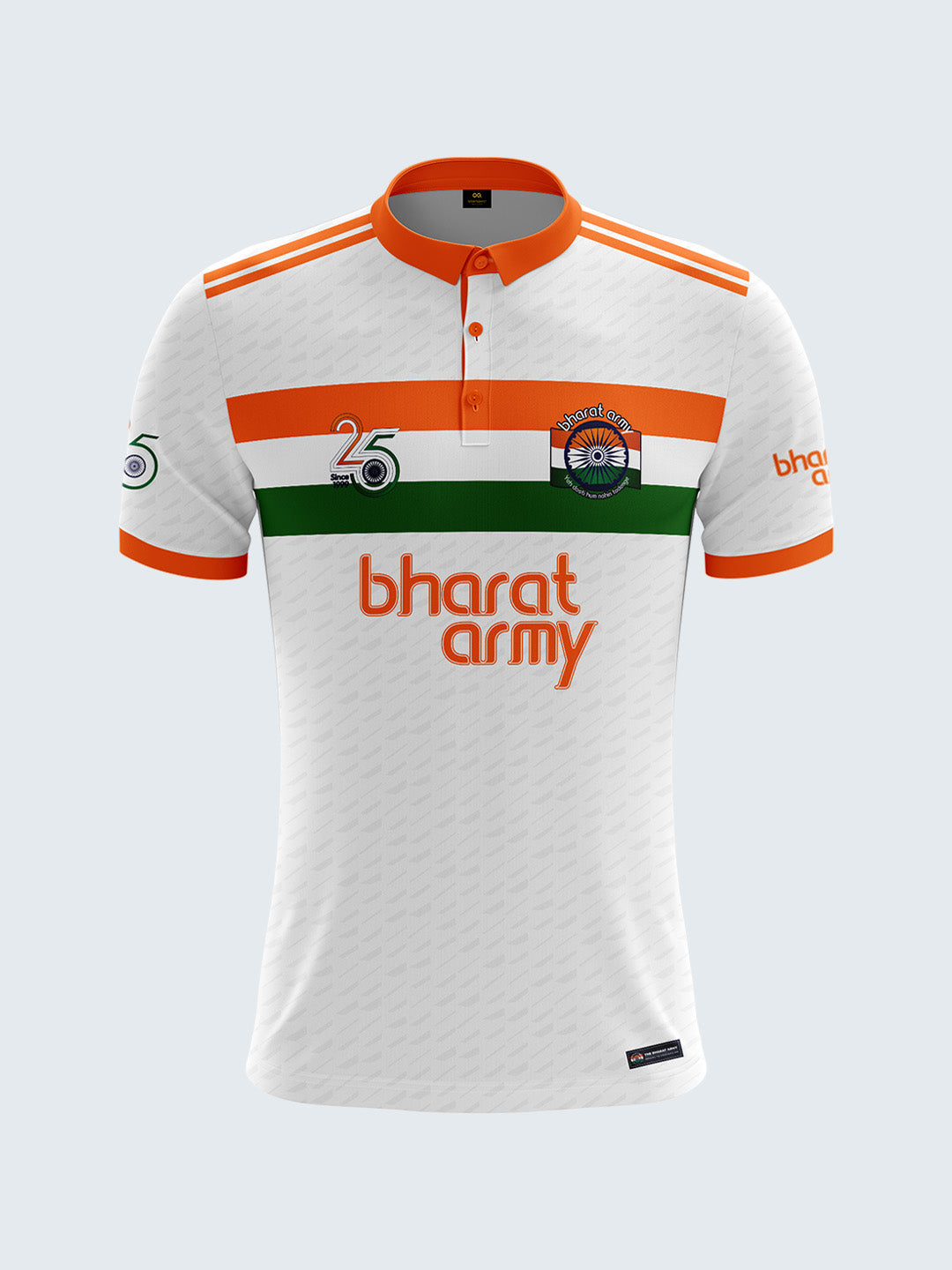 Bharat Army Polo Jersey - White