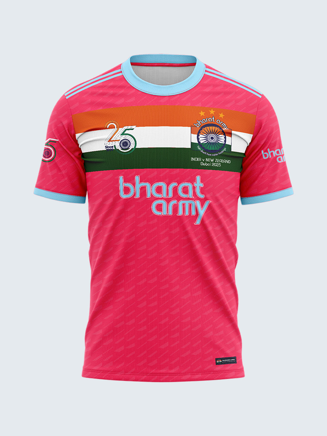 Bharat Army Champions 25 Jersey - Pink