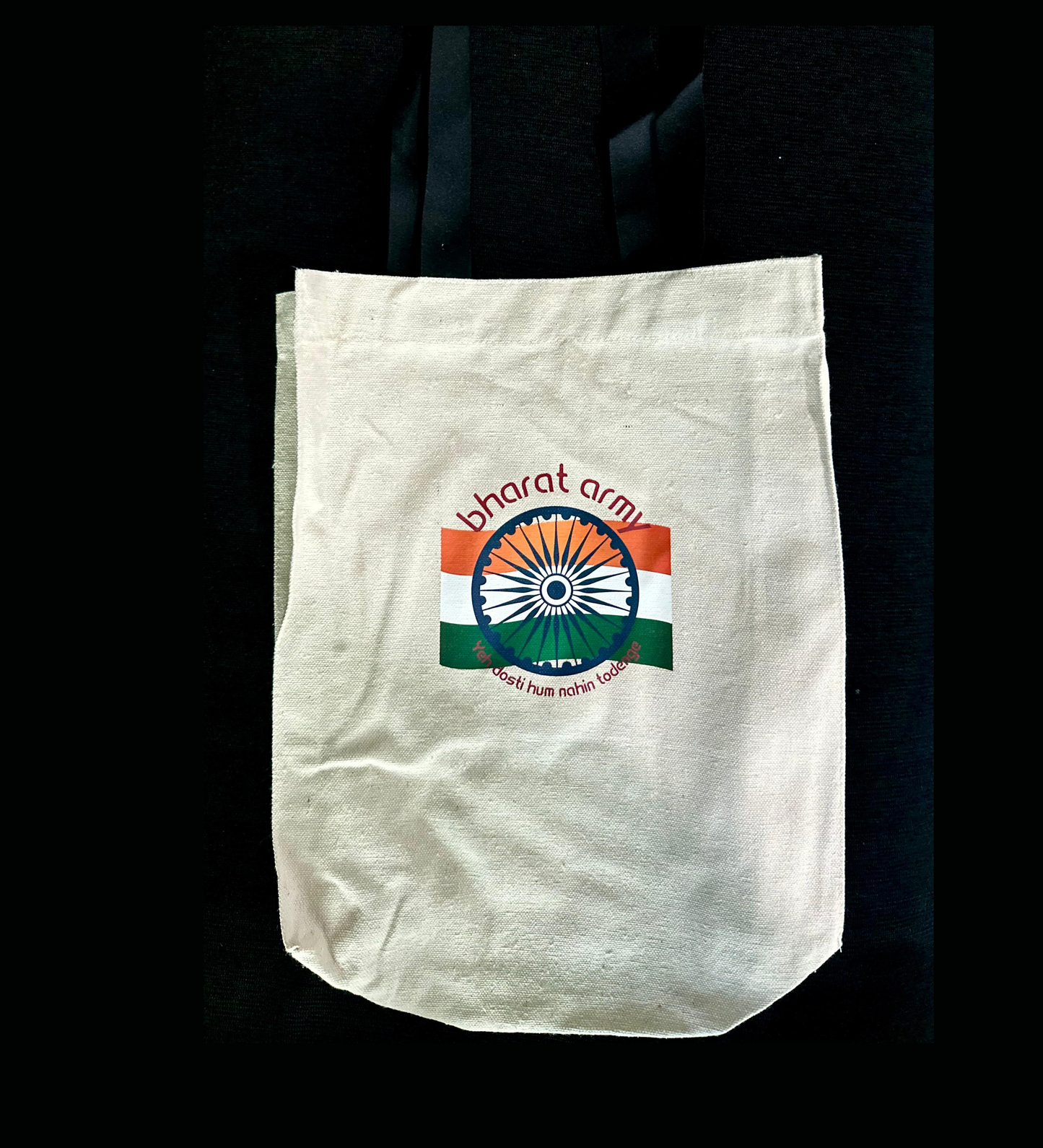 Bharat Army White Tote Bag