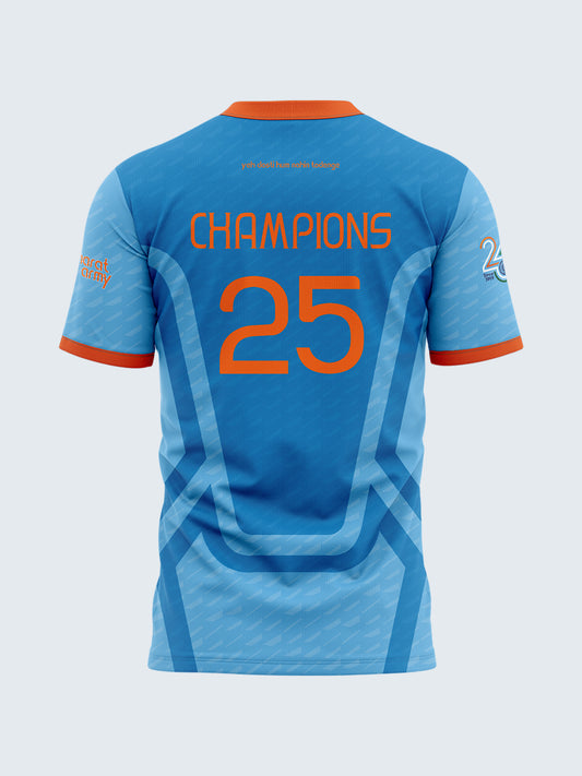 Bharat Army Champions 25 Jersey - Blue