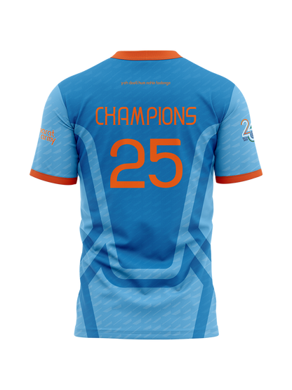 Bharat Army Champions 25 Jersey - Blue