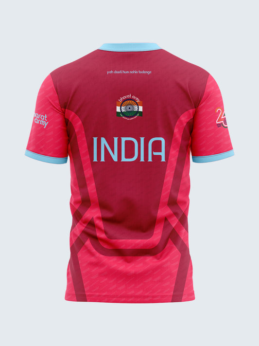 Bharat Army Jersey - Pink