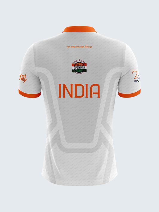 Bharat Army Polo Jersey - White