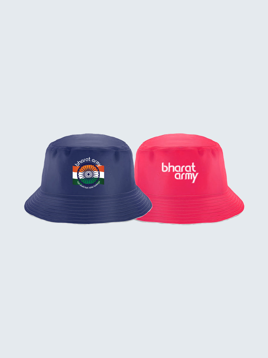 Reversible Bucket Hat Blue and Pink