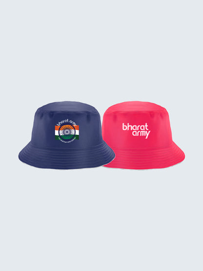 Reversible Bucket Hat Blue and Pink