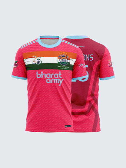 Bharat Army Champions 25 Jersey - Pink