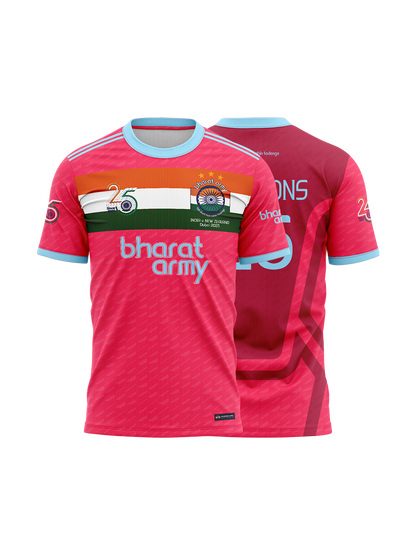 Bharat Army Champions 25 Jersey - Pink
