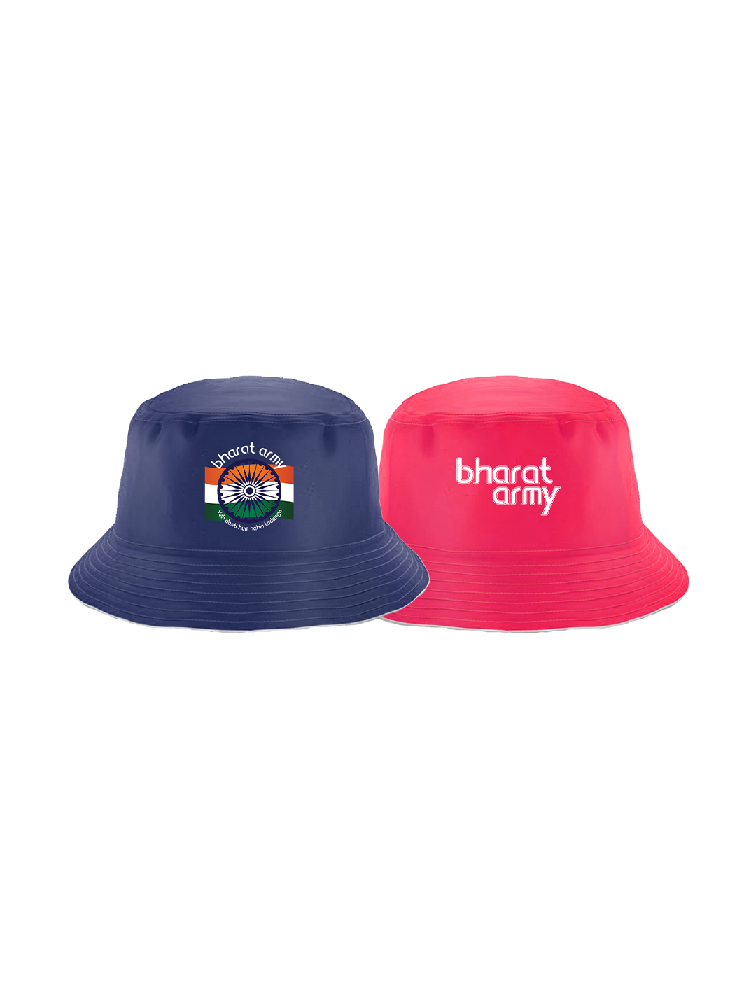 Reversible Bucket Hat Blue and Pink