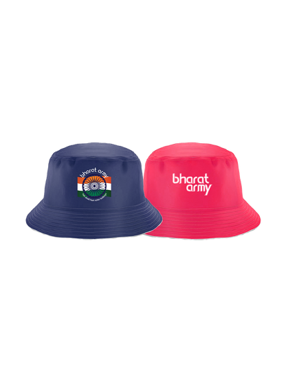 Reversible Bucket Hat Blue and Pink