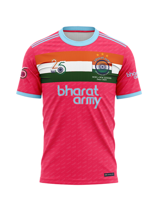 Bharat Army Champions 25 Jersey - Pink