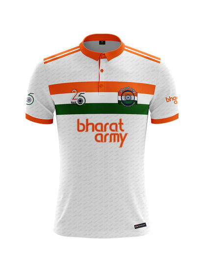Bharat Army Polo Jersey - White