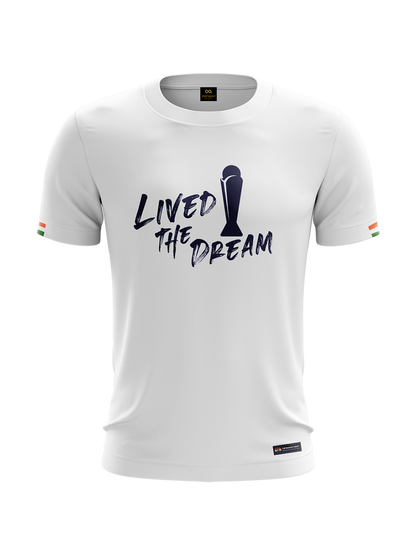 Bharat Army Champions 25 Cotton T Shirt (White)