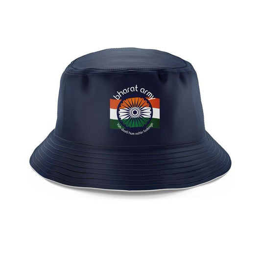 Bharat Army Embroidered Bucket Hat