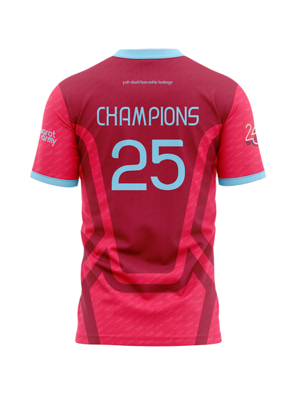 Bharat Army Champions 25 Jersey - Pink
