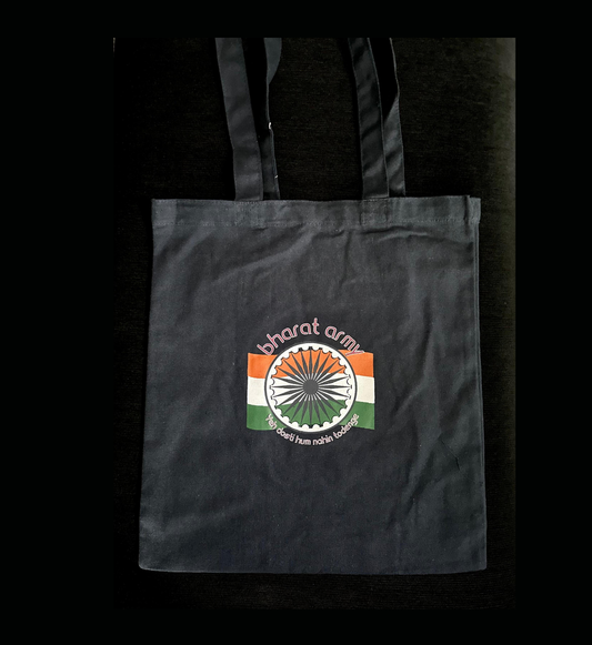 Bharat Army Blue Tote Bag