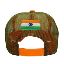 Load image into Gallery viewer, Bharat Army Orange &amp; White Trucker Cap