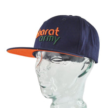 Load image into Gallery viewer, Bharat Army Navy Blue Snapback Cap