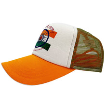 Load image into Gallery viewer, Bharat Army Orange &amp; White Trucker Cap